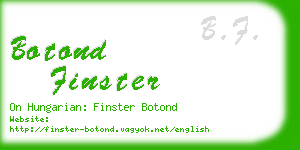 botond finster business card